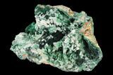 Fluorescent Cerussite Crystals on Malachite - Congo #148473-2